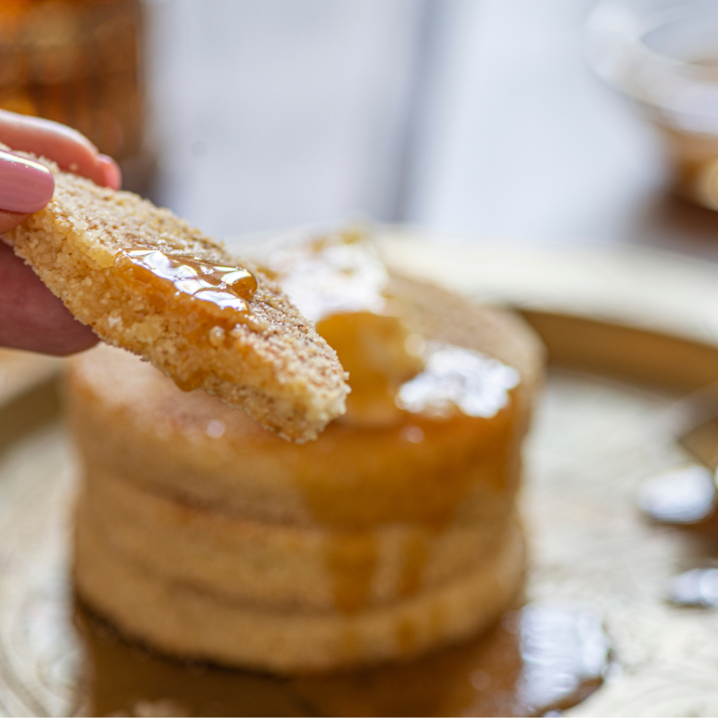 Traditional Semolina Galette "Harcha" dish