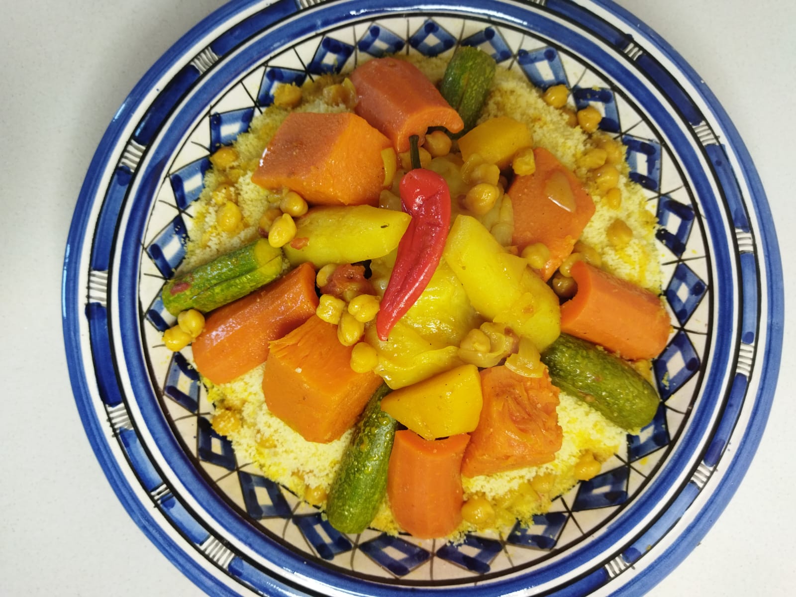 Moroccan couscous dish