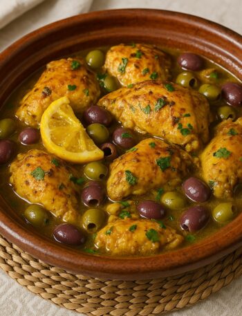 Chicken Tagine with Preserved Lemon and Olives