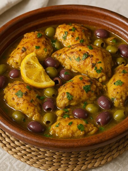 Chicken Tagine with Preserved Lemon and Olives