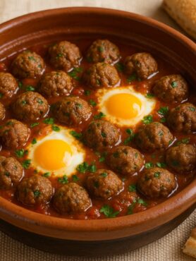 Moroccan Meatball and Egg Tagine